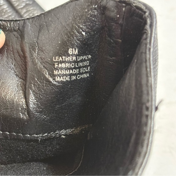 Gianni Bini women’s black leather slouched knees high boots in size 6 - Picture 10 of 10